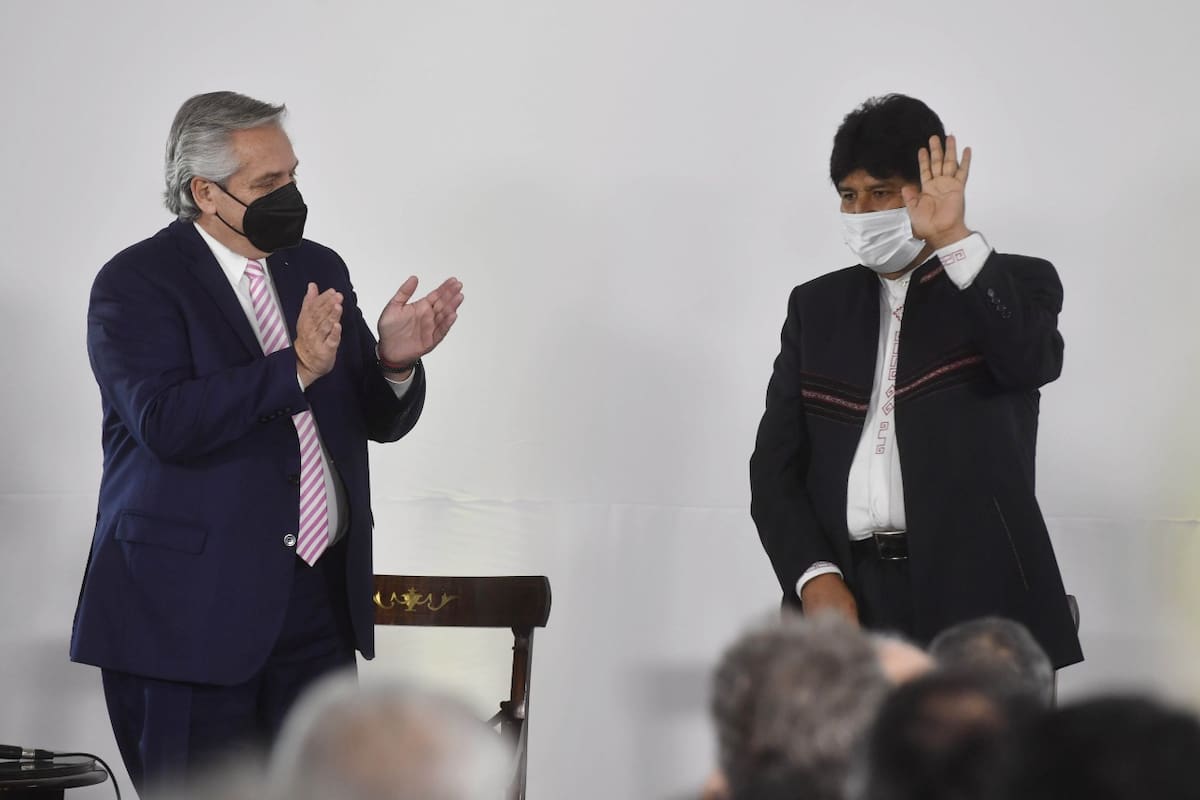 Alberto Fernández y Evo Morales