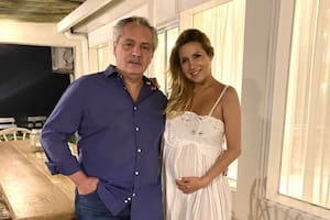 Alberto Fernandez y Fabiola Yañez, en Chapadmalal