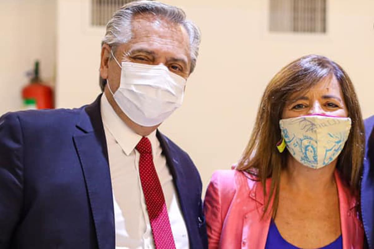 Alberto Fernández y Gabriela Cerruti