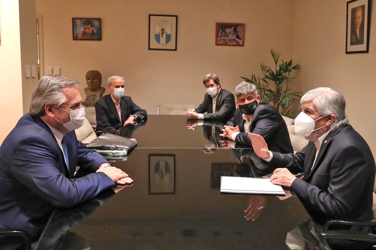 Alberto Fernández y Hugo Moyano