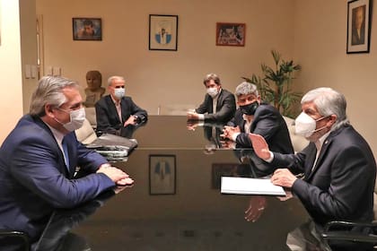 Alberto Fernández y Hugo Moyano