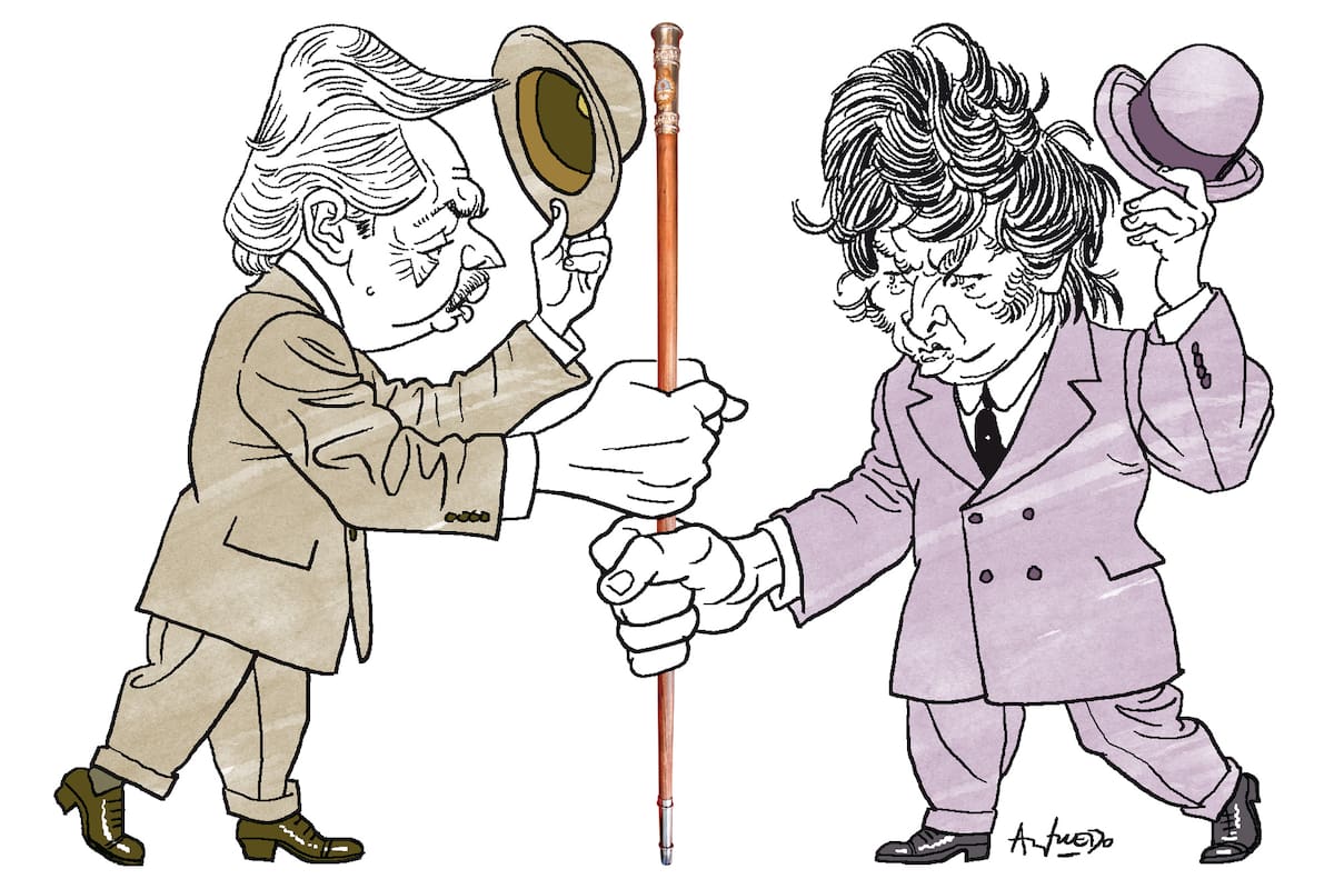 Alberto Fernández y Javier Milei