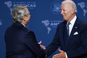 Alberto Fernández y Joe Biden y Jill Biden