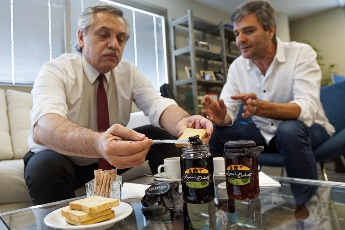 Alberto Fernández y Juan Zabaleta