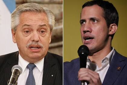 Alberto Fernández y Juan Guaidó