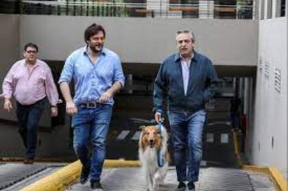 Alberto Fernández y Leandro Santoro
