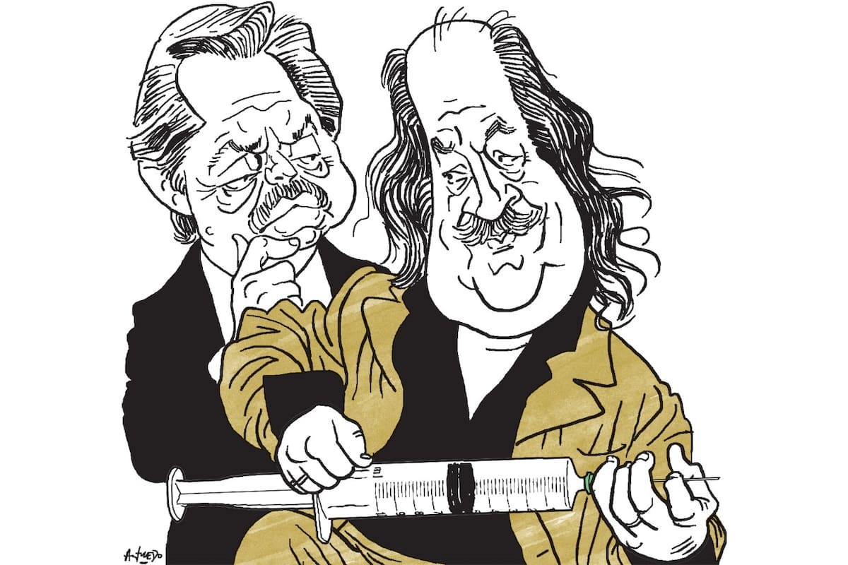 Alberto Fernández y Lito Nebbia