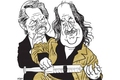 Alberto Fernández y Lito Nebbia