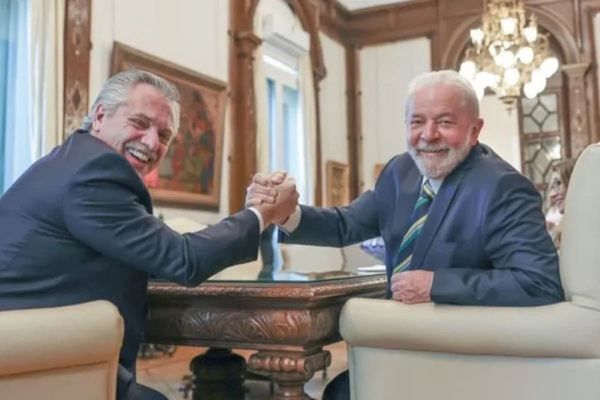 Alberto Fernández y Lula Da Silva, en la Casa Rosada