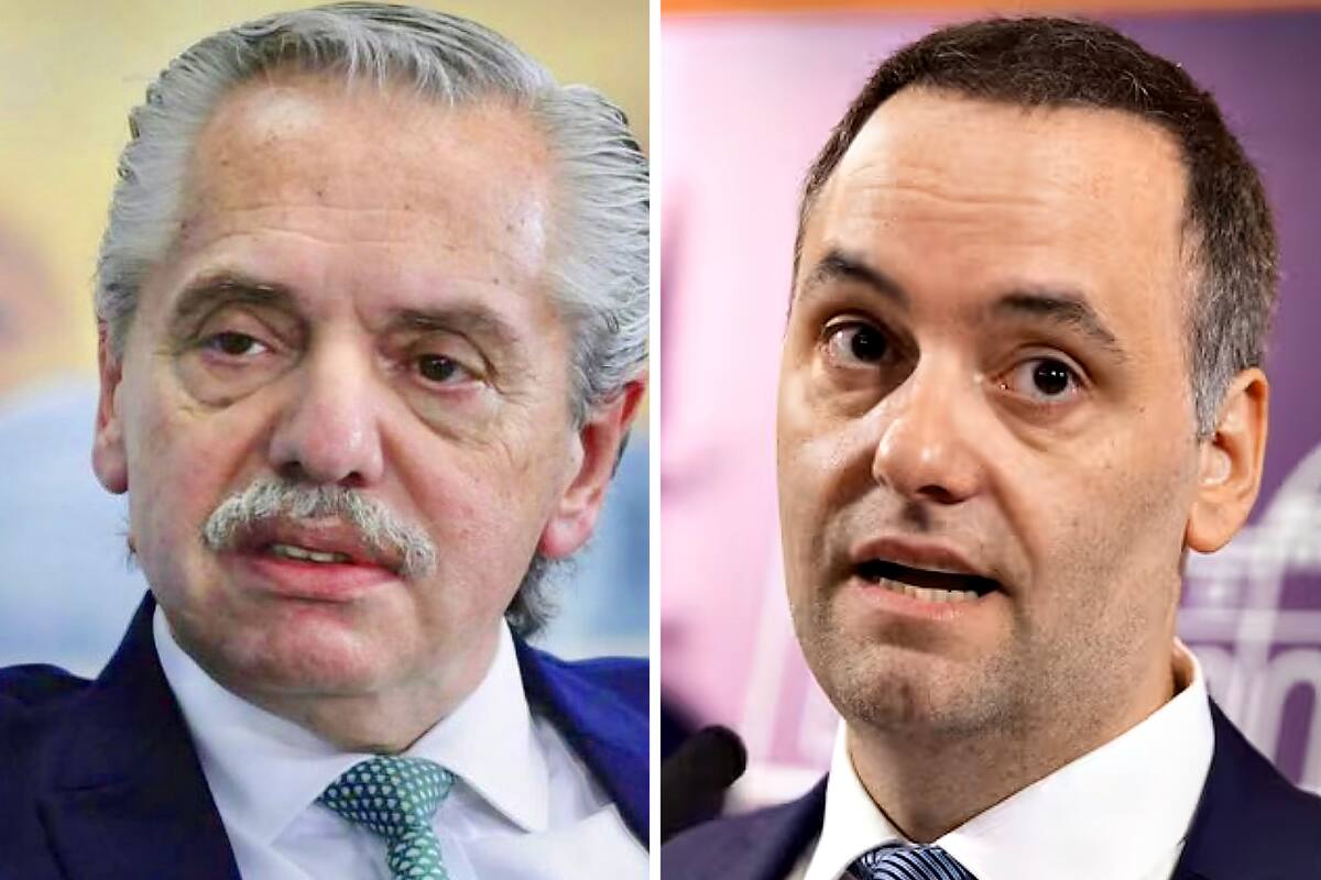 Alberto Fernández y Manuel Adorni