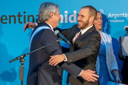 Alberto Fernández y Matín Guzmán