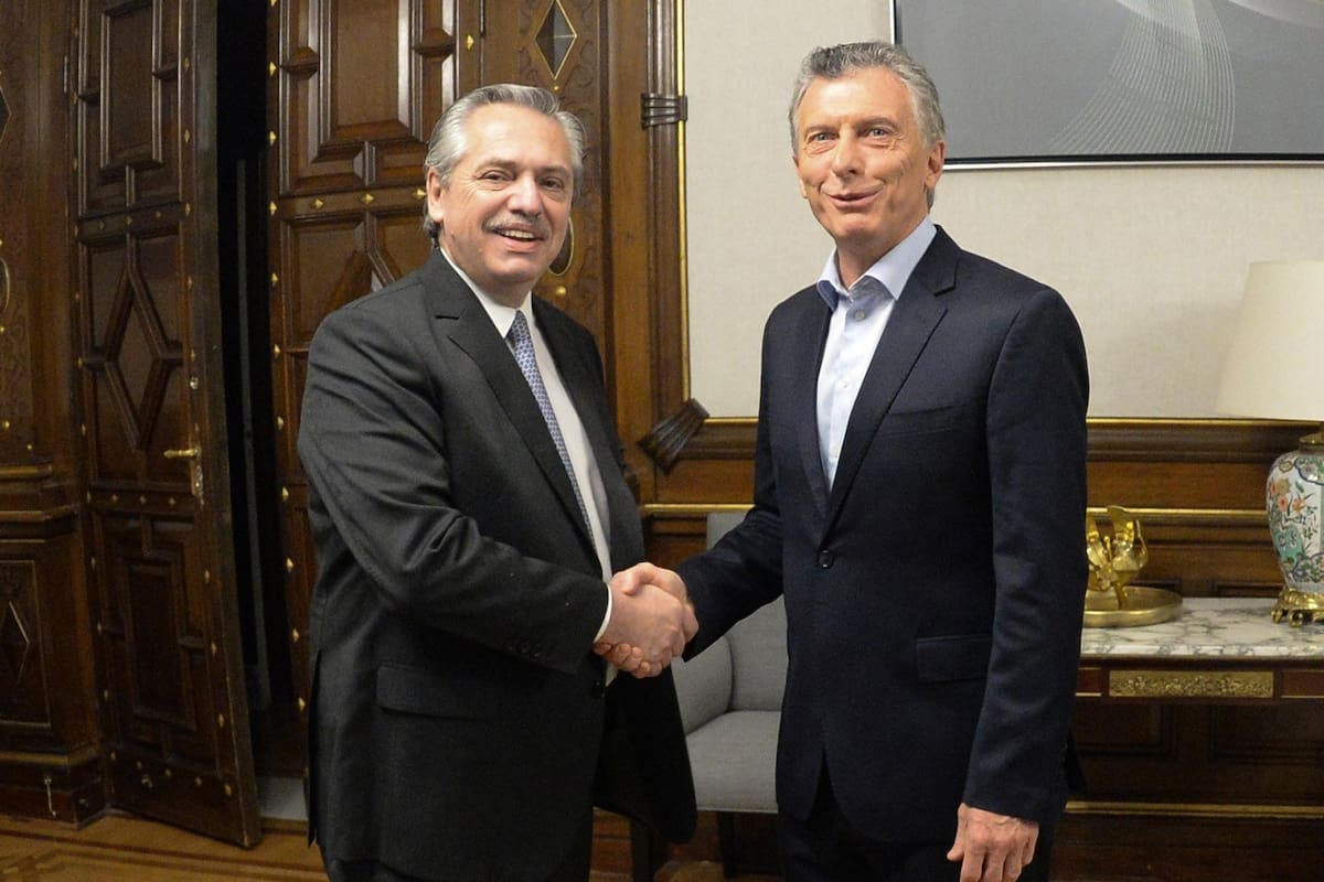 Alberto Fernández y Mauricio Macri