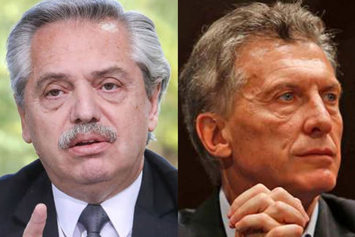 Alberto Fernández y Mauricio Macri.