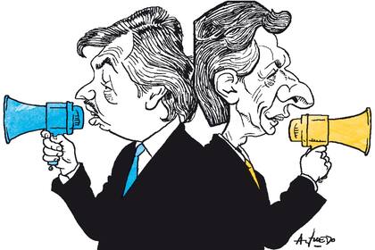 Alberto Fernández y Mauricio Macri