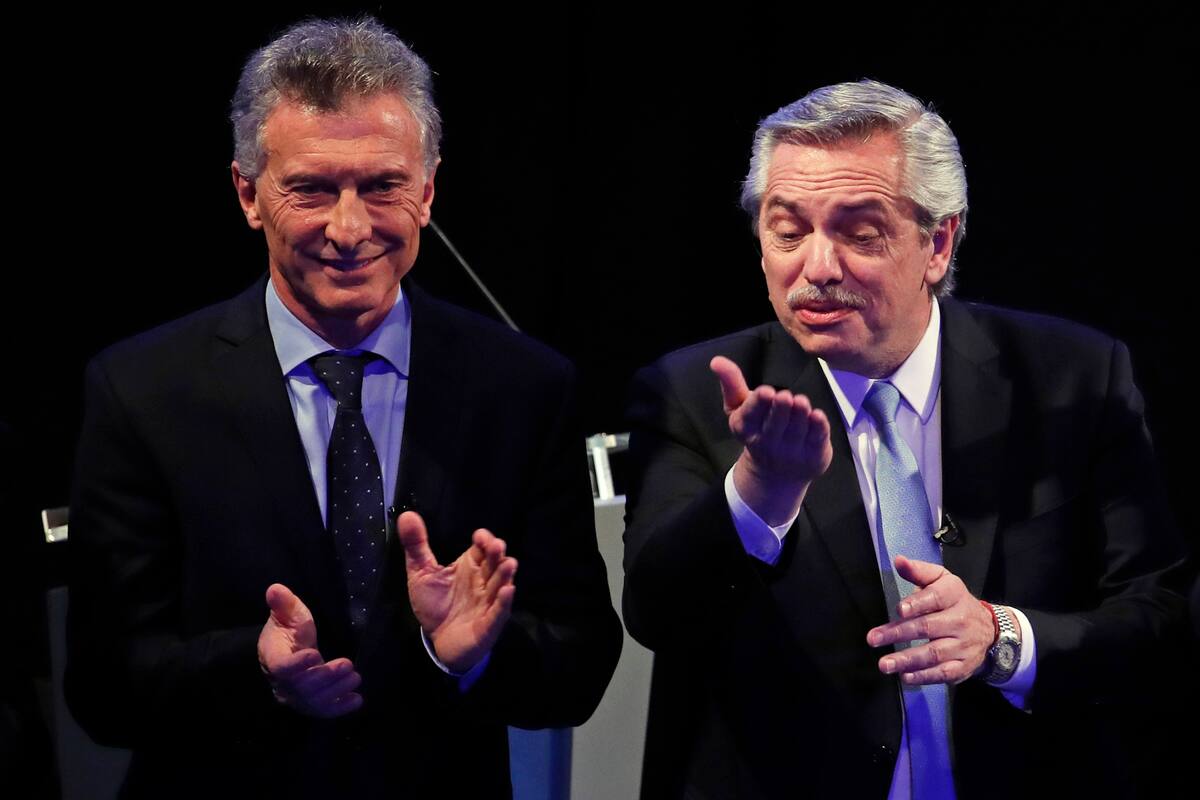 Alberto Fernández y Mauricio Macri