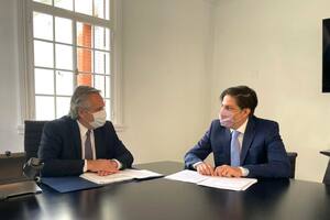 Alberto Fernández y Nicolás Trotta