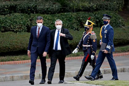 Alberto Fernández y Pedro Sánchez