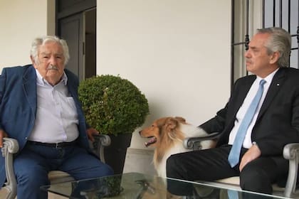 Alberto Fernández y Pepe Mujica en Olivos