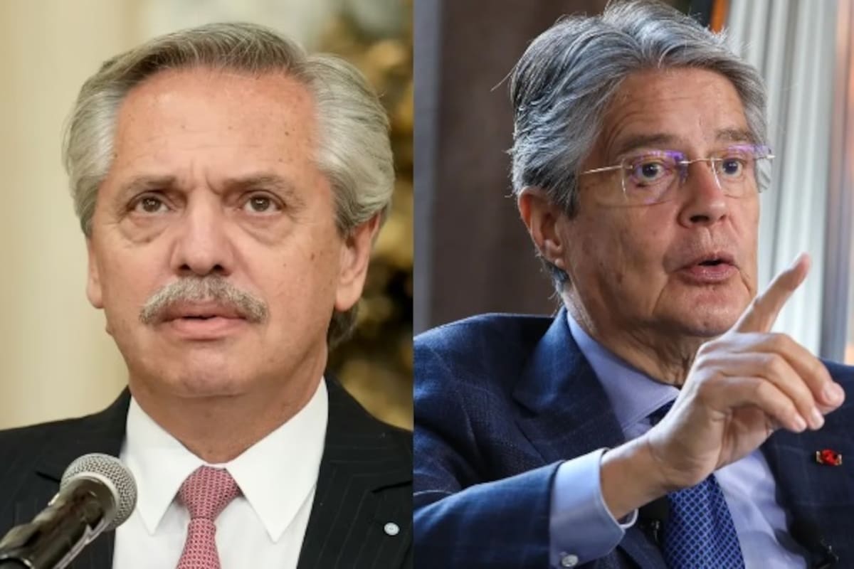 Alberto Fernández y su par de Ecuador, Guillermo Lasso