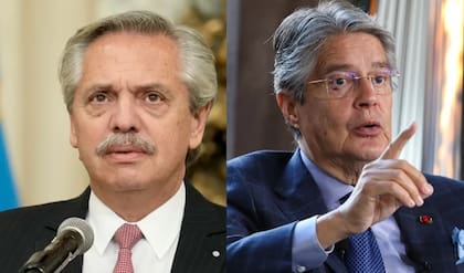 Alberto Fernández y su par de Ecuador, Guillermo Lasso