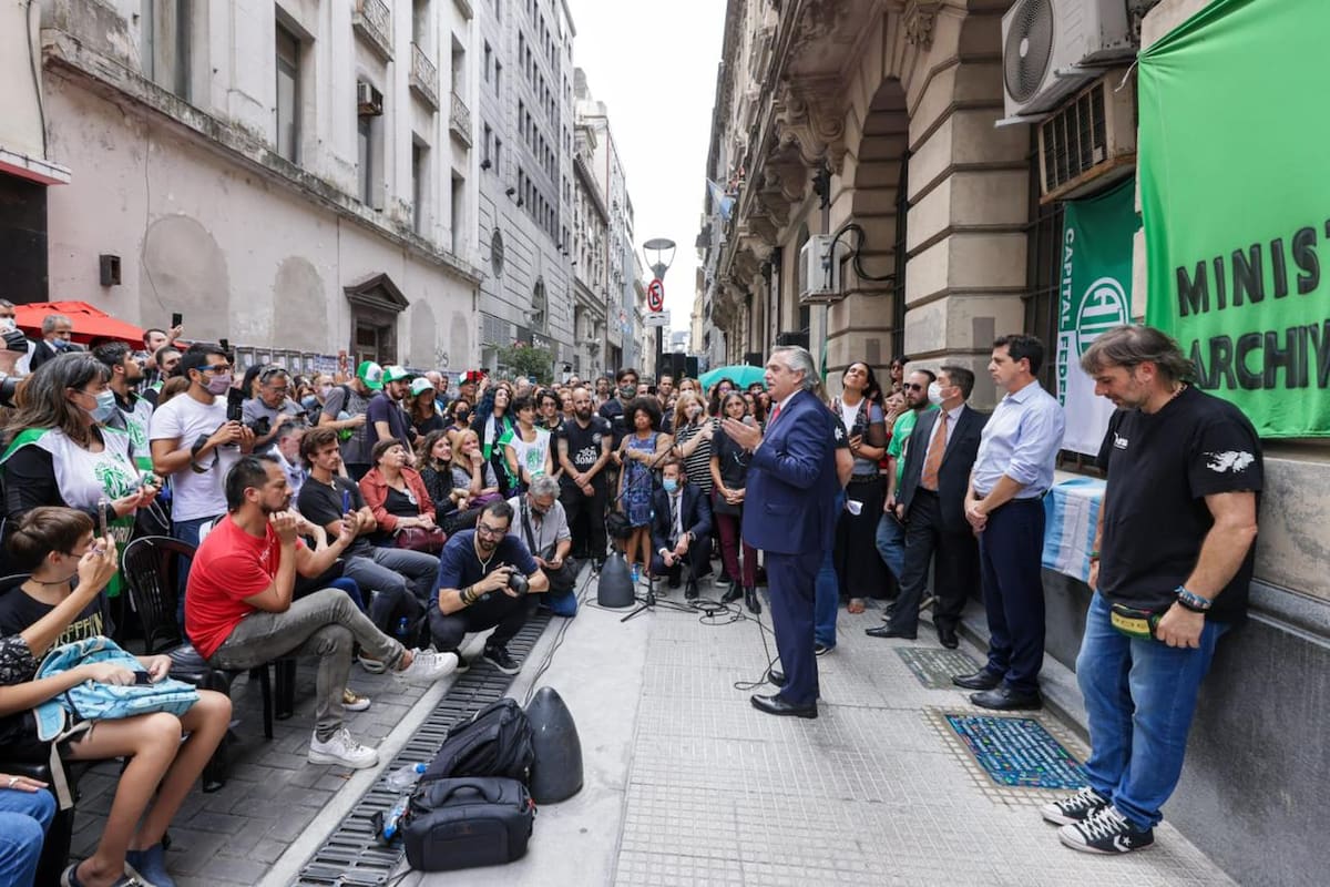 Alberto Fernández y Wado de Pedro