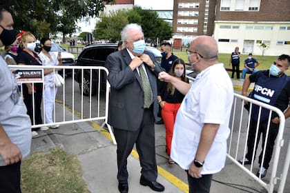 Alberto Maceira junto a Ginés González García