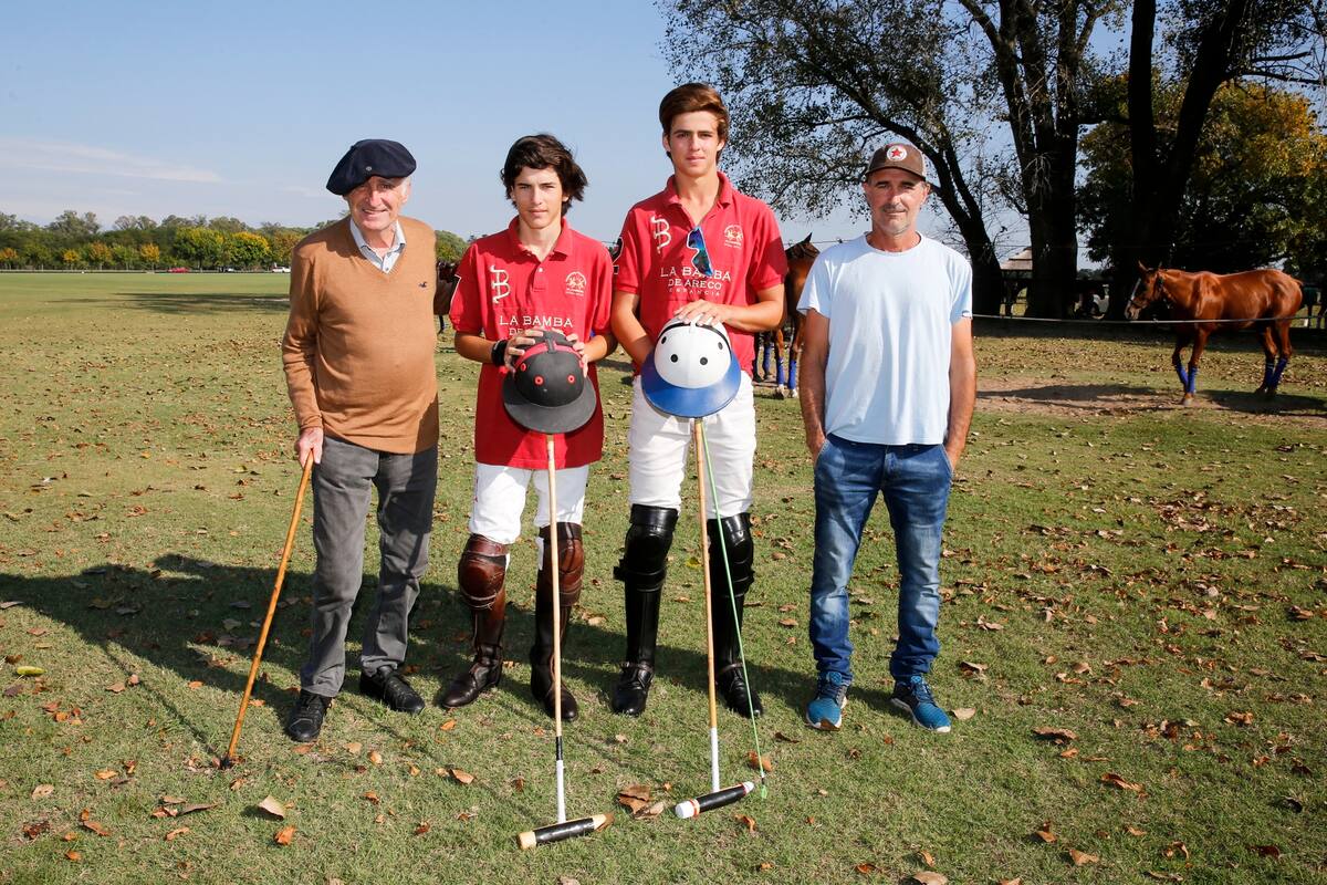 Alberto Pedro, Antonio, Cruz y Pepe Heguy: tres generaciones de puro polo