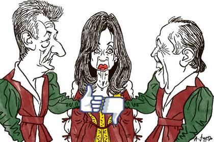 Alberto Rodríguez Saa, Cristina Kirchner y Adolfo Rodríguez Saa
