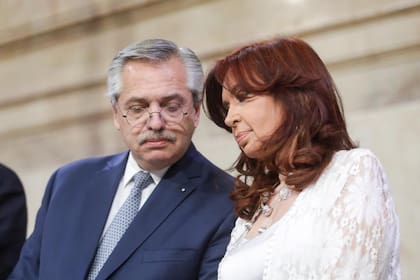 Alberto y Cristina en la inauguración de las sesiones ordinarias legislativas 2022
