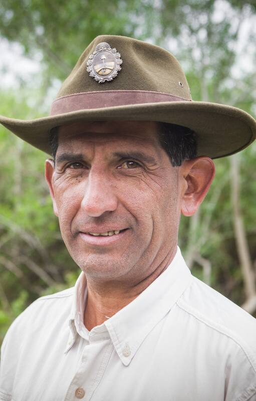 Alcides Vallejos es guardaparques del PN Mburucuyá.
