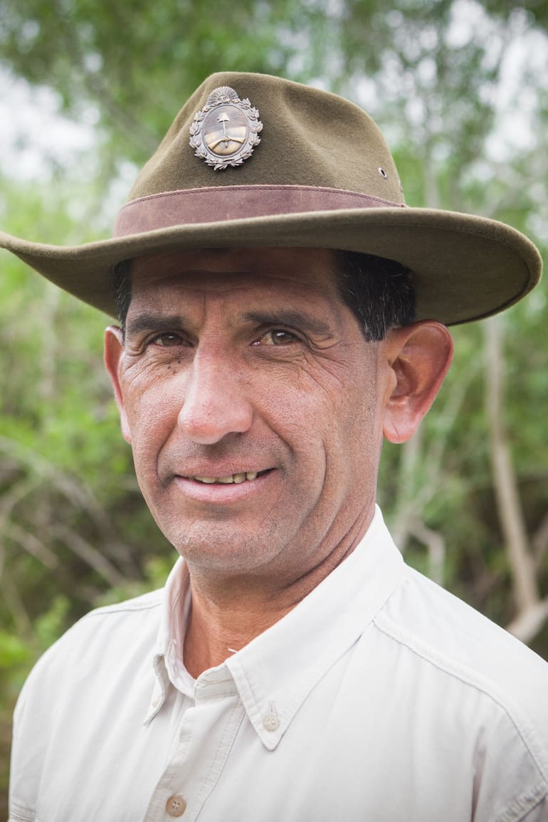 Alcides Vallejos es guardaparques del PN Mburucuyá.