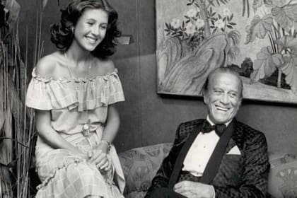 Aldo Gucci junto a Patricia, la hija extramatrimonial a la que le ocultó su historia durante más de 10 años