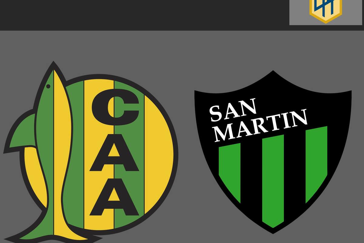 Aldosivi y San Martín San Juan disputaron uno de los encuentros de la jornada del fútbol argentino