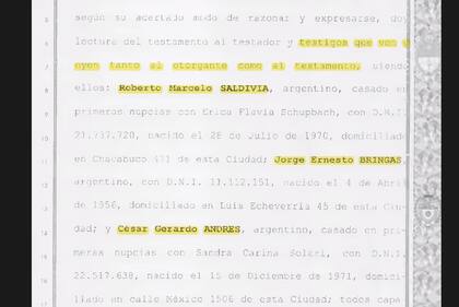 Alegatos por la causa Vialidad. Estancias y testamento de Lázaro Báez