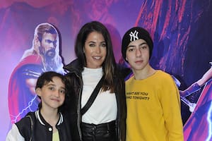 Alejada de la televisión, Pamela David vio la película junto a Lola y Felipe, sus hijos