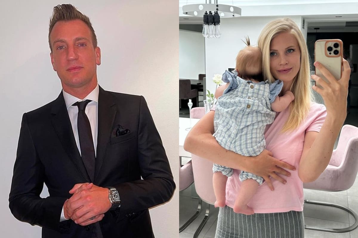Alejada de Maxi López, Daniela Christiansson festejó en soledad los 4 meses de su hija Elle