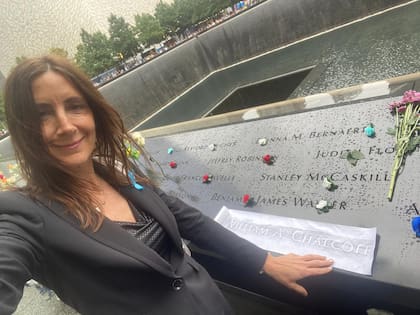 Alejandra Ciappa junto al nombre del hermano de Mariana Chalcoff