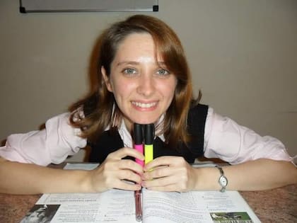 Alejandra, en sus épocas de profesora
