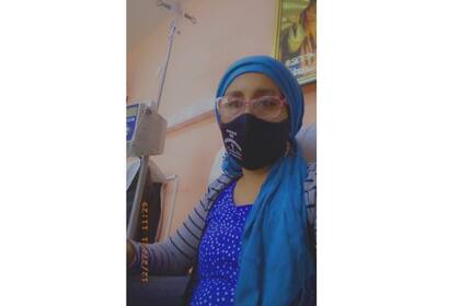 Alejandra González, de 48 años, paciente del Hospital Oncológico de Lanús