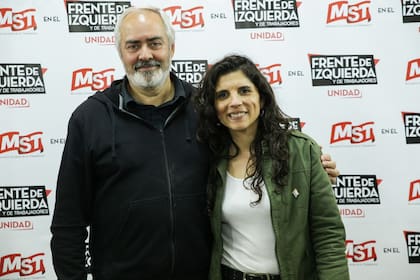 Alejandro Bodart y Celeste Fierro, dirigentes del MST que presentaron la acción de habeas corpus