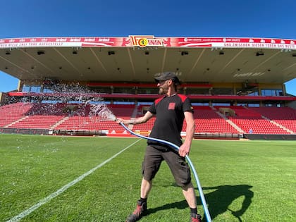 Alejandro Cañabate disfruta de sus días como canchero del equipo alemán