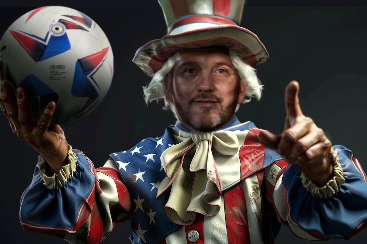 Alejandro Domínguez, el presidente paraguayo de la Conmebol, ilustrado en la fantasía