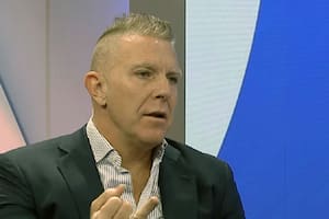 Alejandro Fantino durante la entrevista en Canal 26