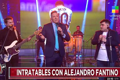 Alejandro Fantino durante su primer programa como conductor de Intratables