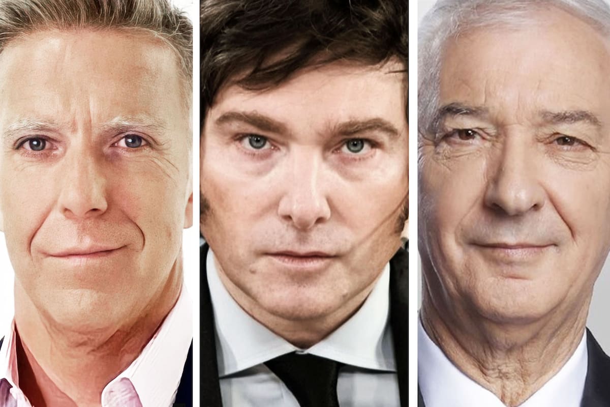 Alejandro Fantino, Javier Milei y Mauro Viale.