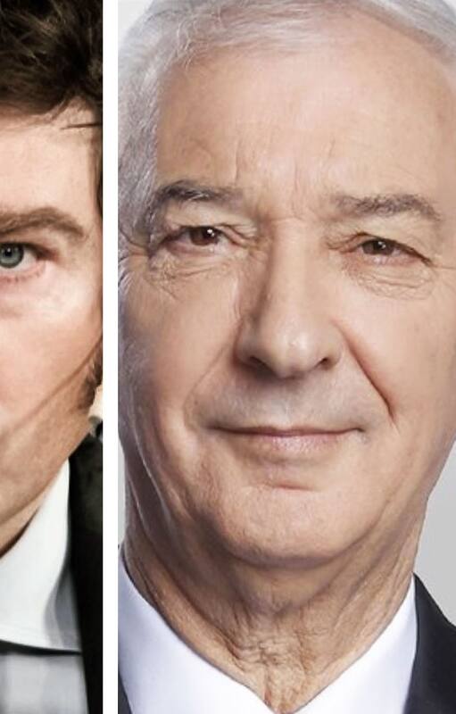 Alejandro Fantino, Javier Milei y Mauro Viale.