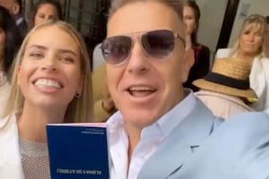 Alejandro Fantino y Coni Mosqueira se casaron por civil