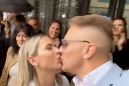 Alejandro Fantino y Coni Mosqueira se casaron por civil