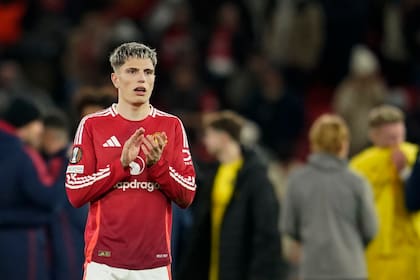 Alejandro Garnacho, jugador de Manchester United, que se enfrentará con Leicester en la cuarta etapa de la Copa FA.