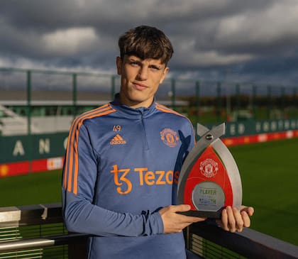 Alejandro Garnacho, jugador del mes en el Manchester United